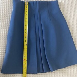 Miu Miu Pleated Mini Skirt in Deep Blue